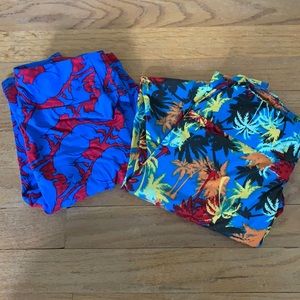 NWOT Bundle colorful soft Lularoe leggings OS